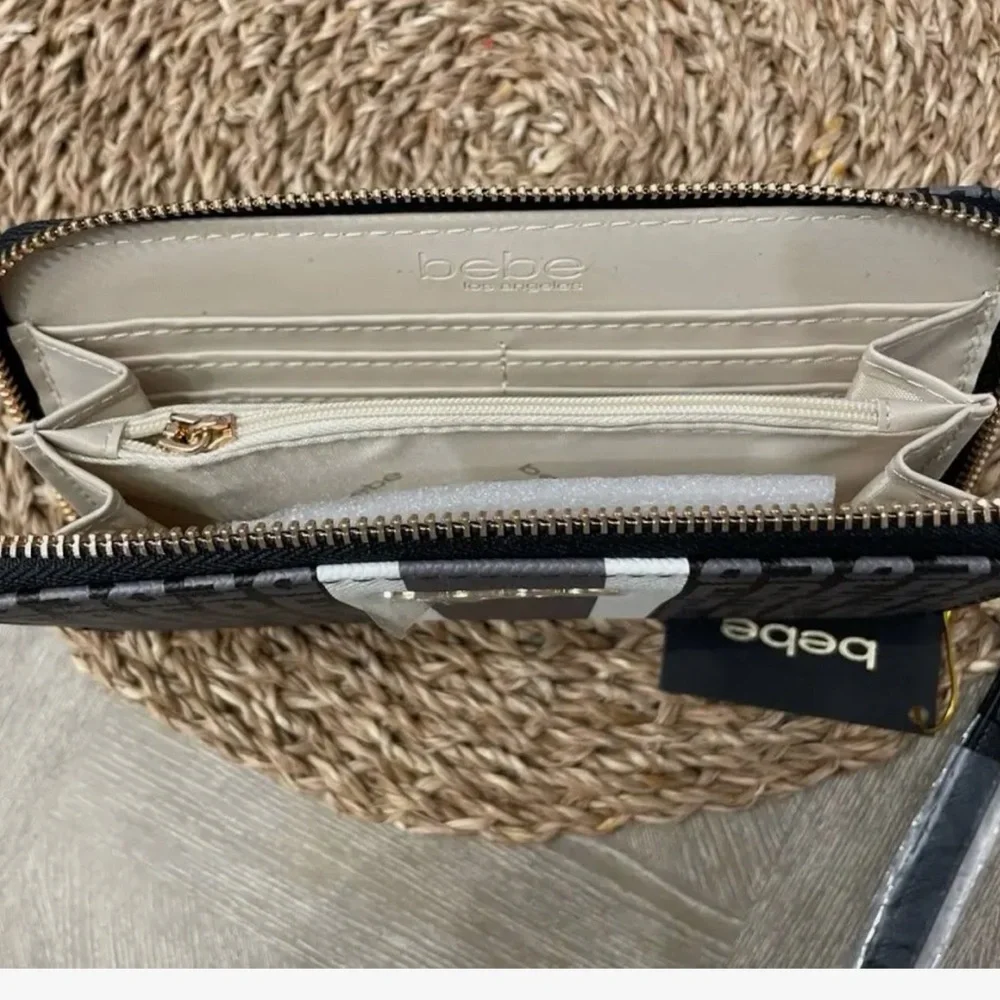 🆕 Bebe NWT Wallet - Women | Color: Black/Gray/White
